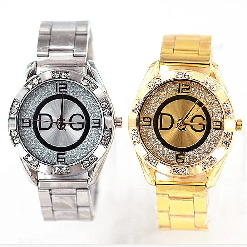 Luxury Brand Watch DQG Crystal Quartz Female Watch