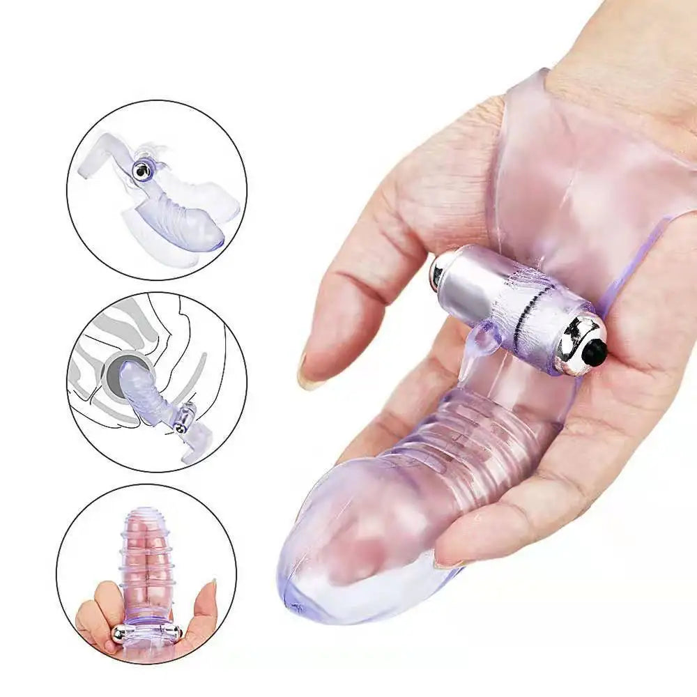 10 frequency Finger Sleeve G Spot Vibrator