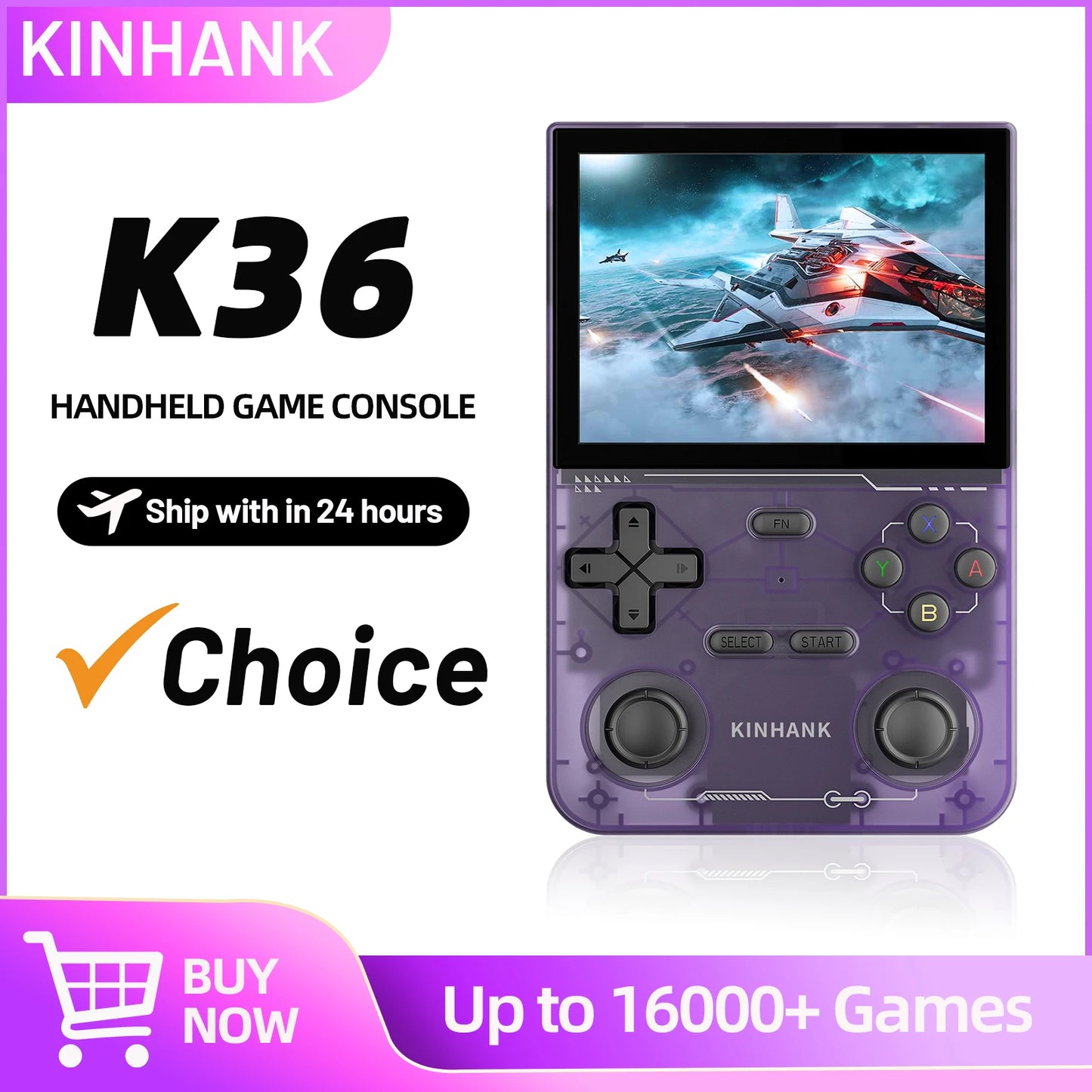 K36 Retro Handheld Game Console 500 Plus Games