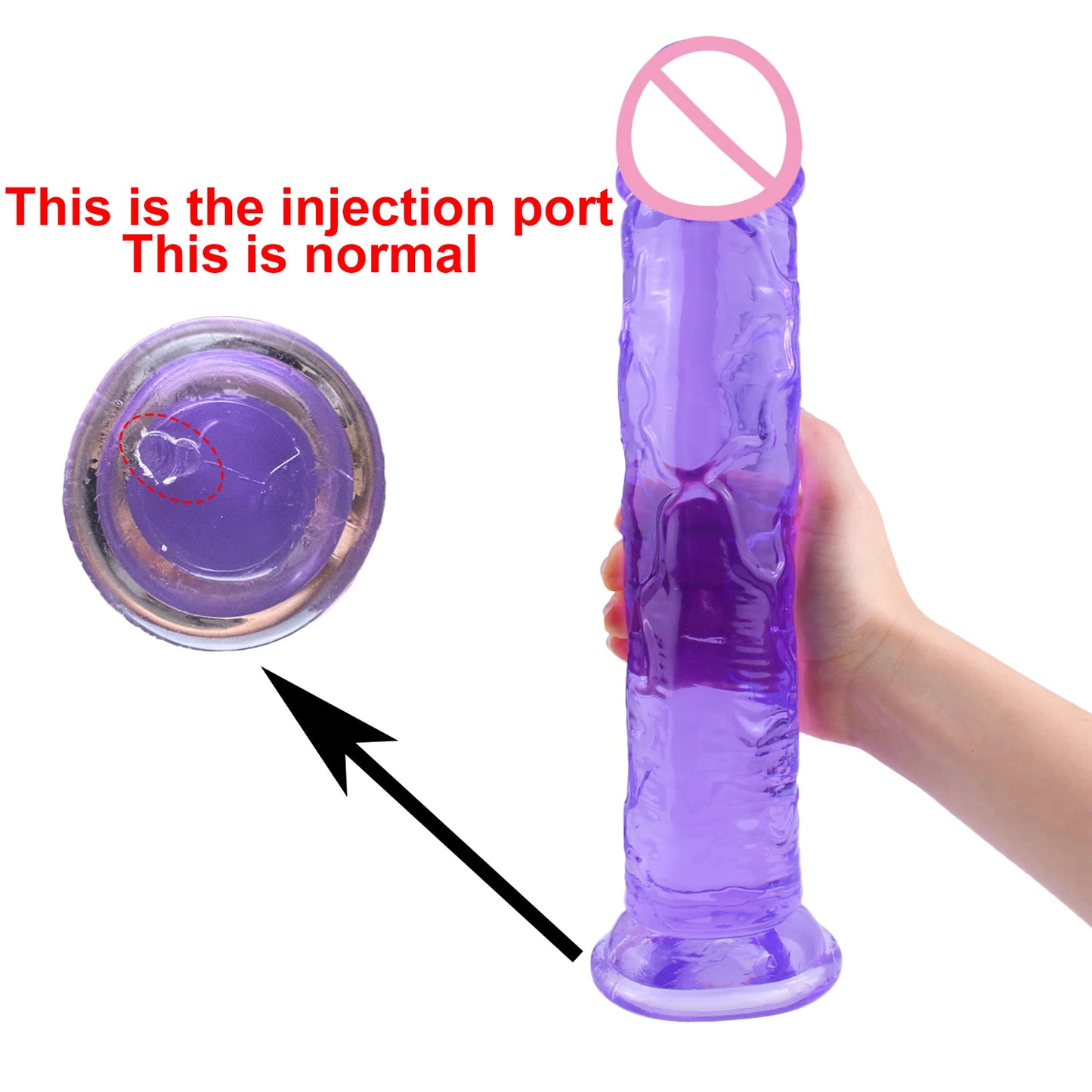 6 Sizes Realistic Big Jelly Dildo