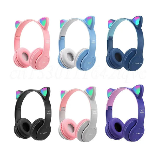 Cat Ear Gaming Headset with Glow Light