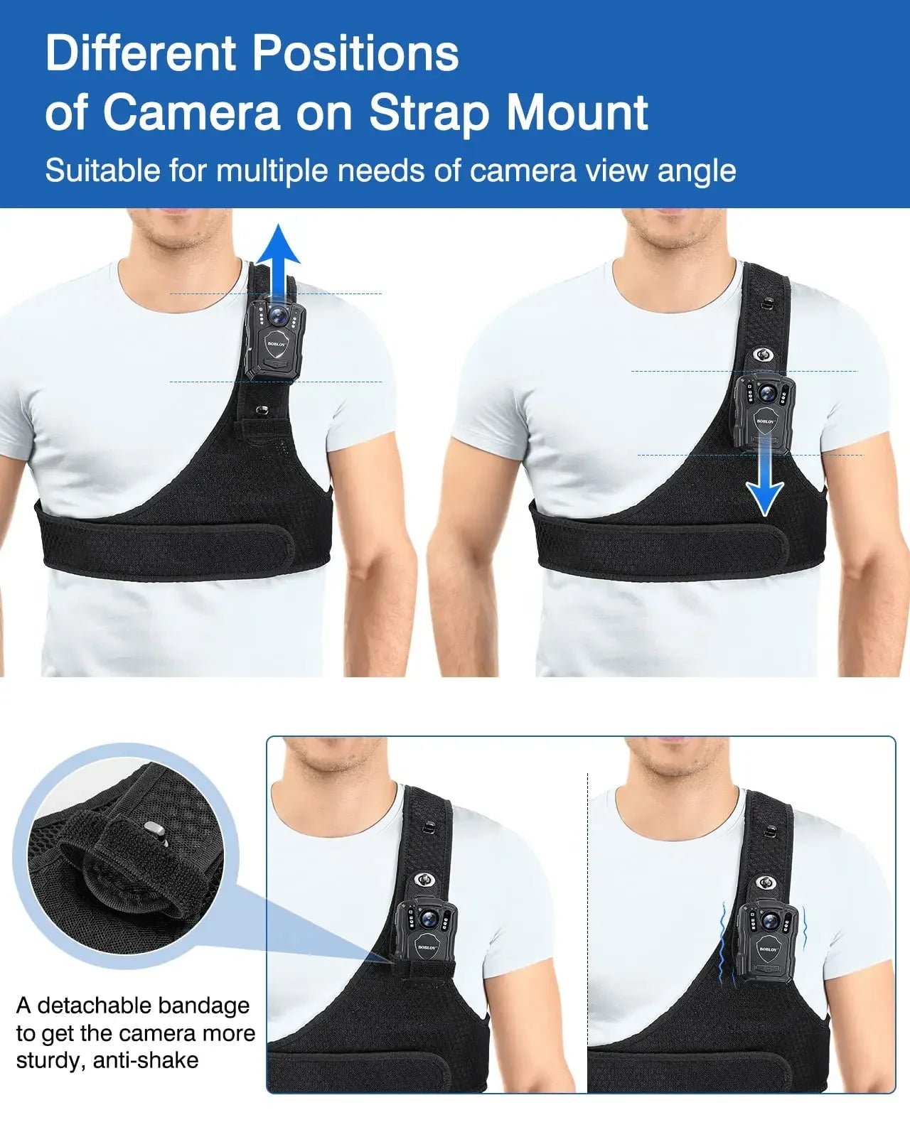 Durable Shoulder Single Vest for All Body Camcorders