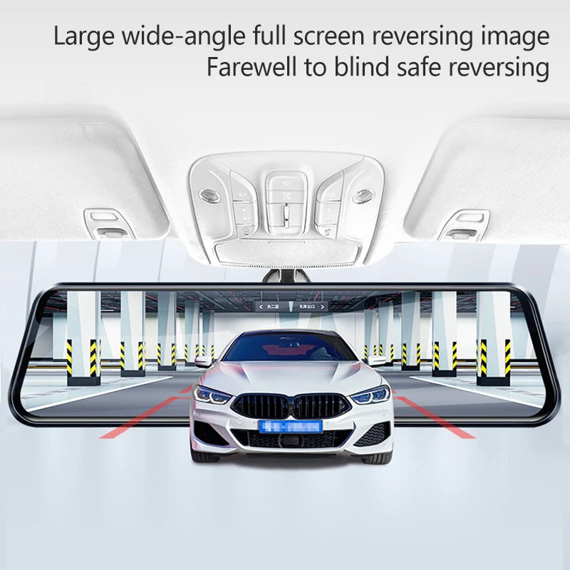 10 Inch Car Touch Screen Video Recorder Rearview Mirror