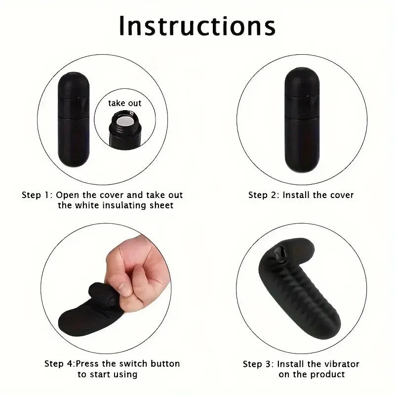 10 frequency Finger Sleeve G Spot Vibrator