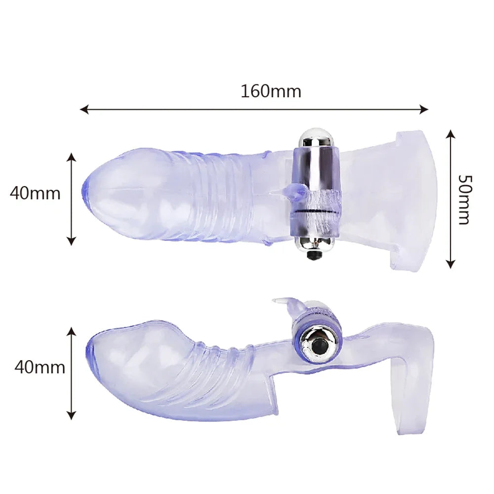 10 frequency Finger Sleeve G Spot Vibrator