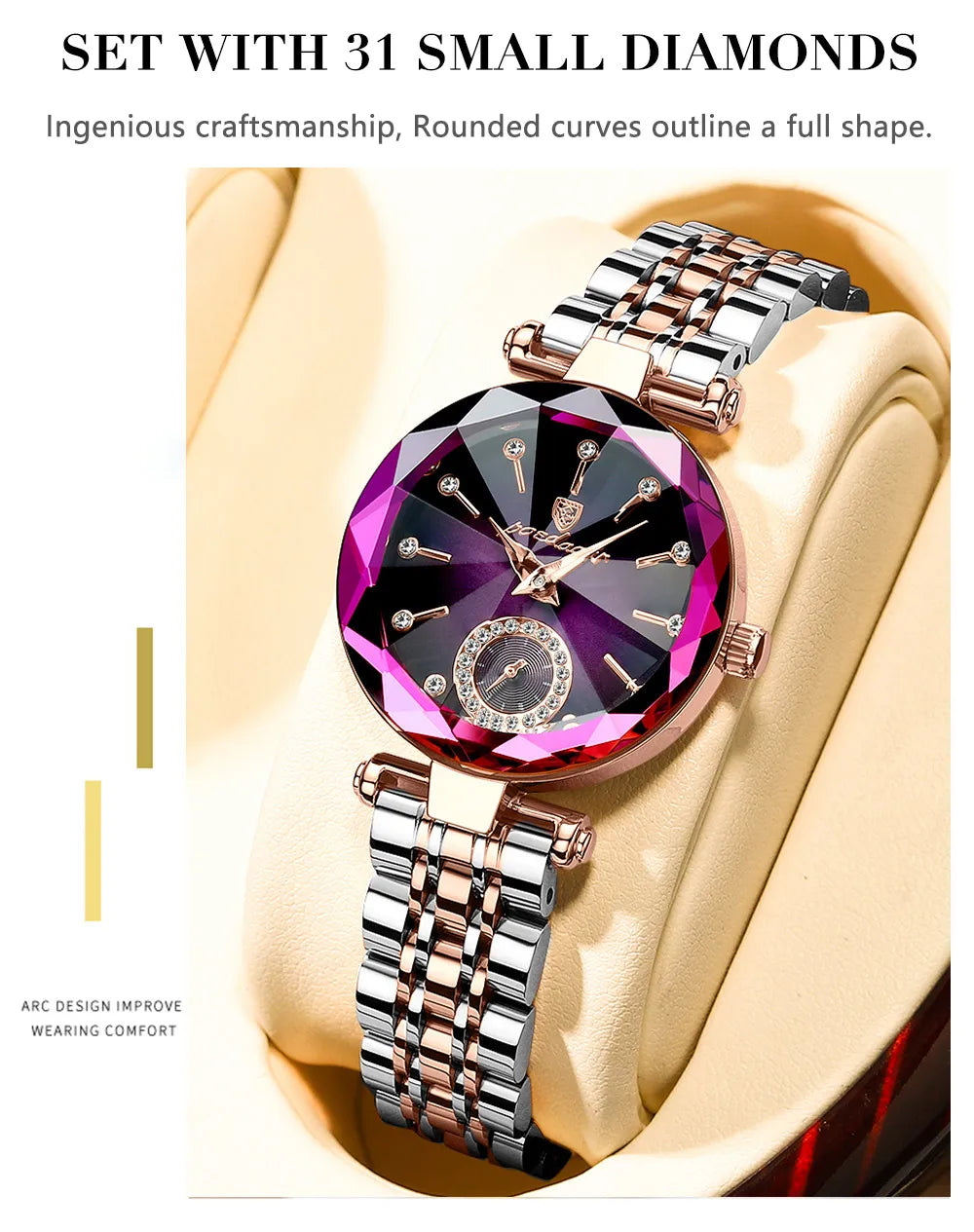 POEDAGAR Luxury Woman Wristwatch