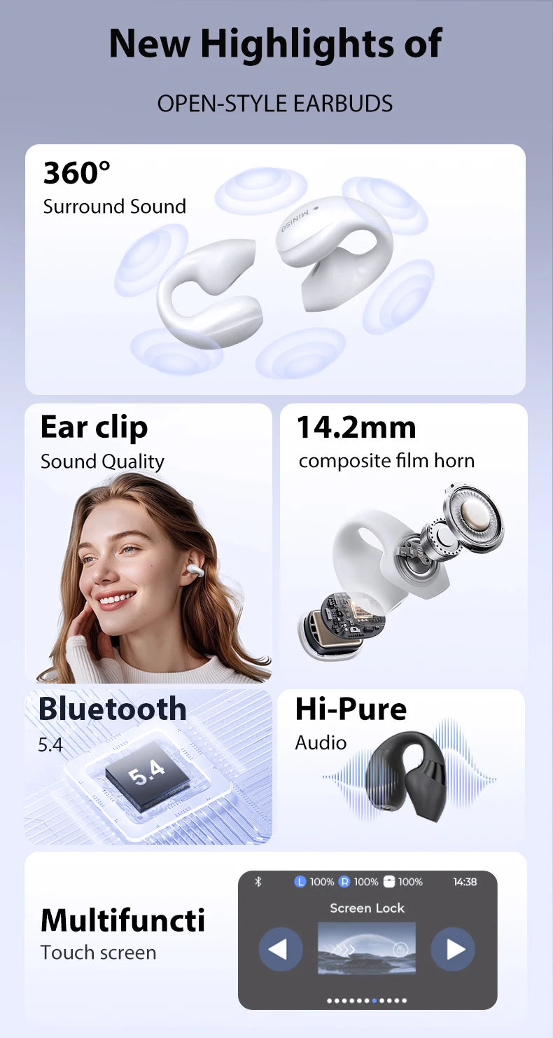 MINISO X29  OWS  Bluetooth Wireless 5.4 Earphones