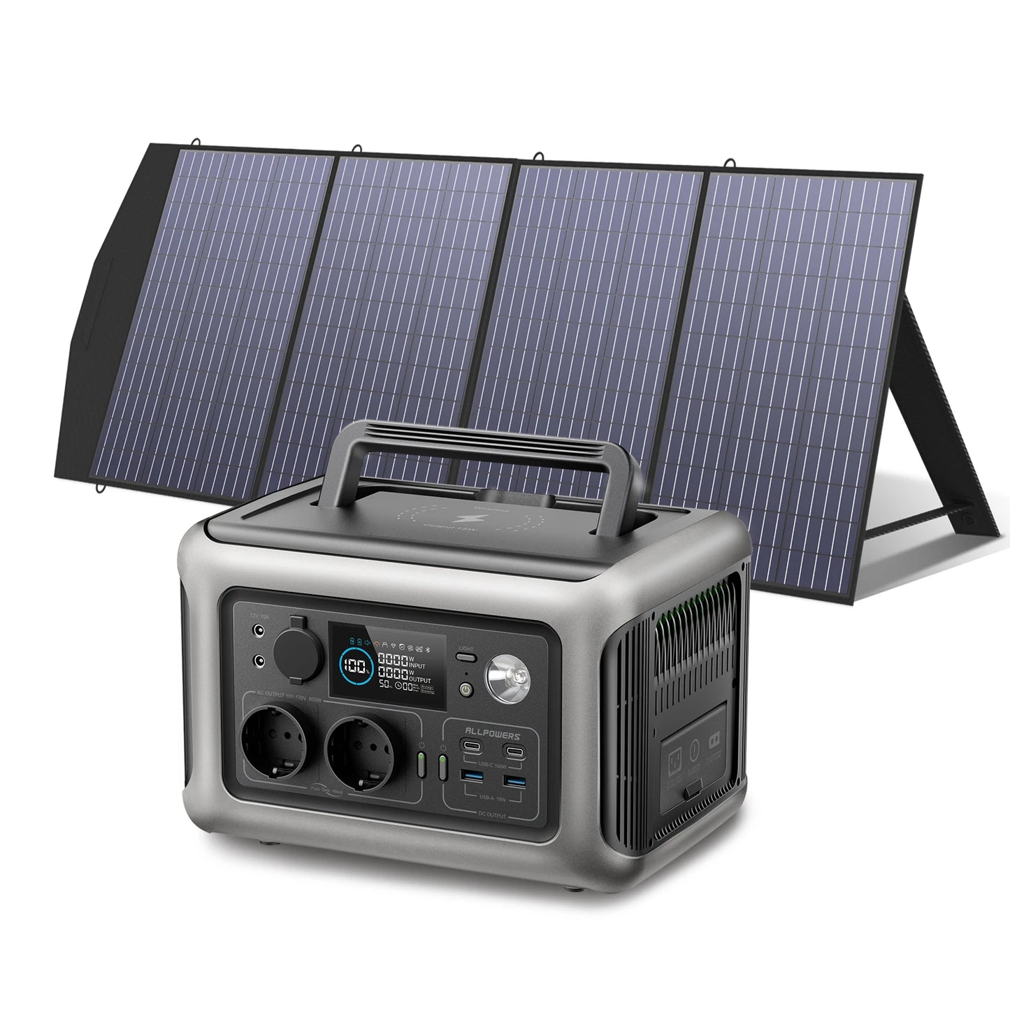 ALLPOWERS R600 Portable Powerstation with Solarpanel (Optional)