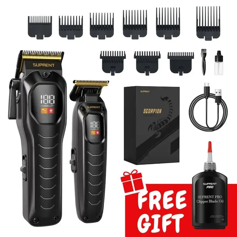 SUPRENT PRO The Black Scorpion- Professional Hair Clippers