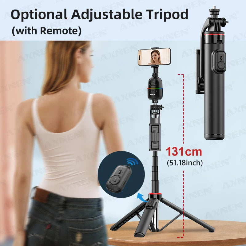 AI Face Tracking Gimbal Selfie Stand