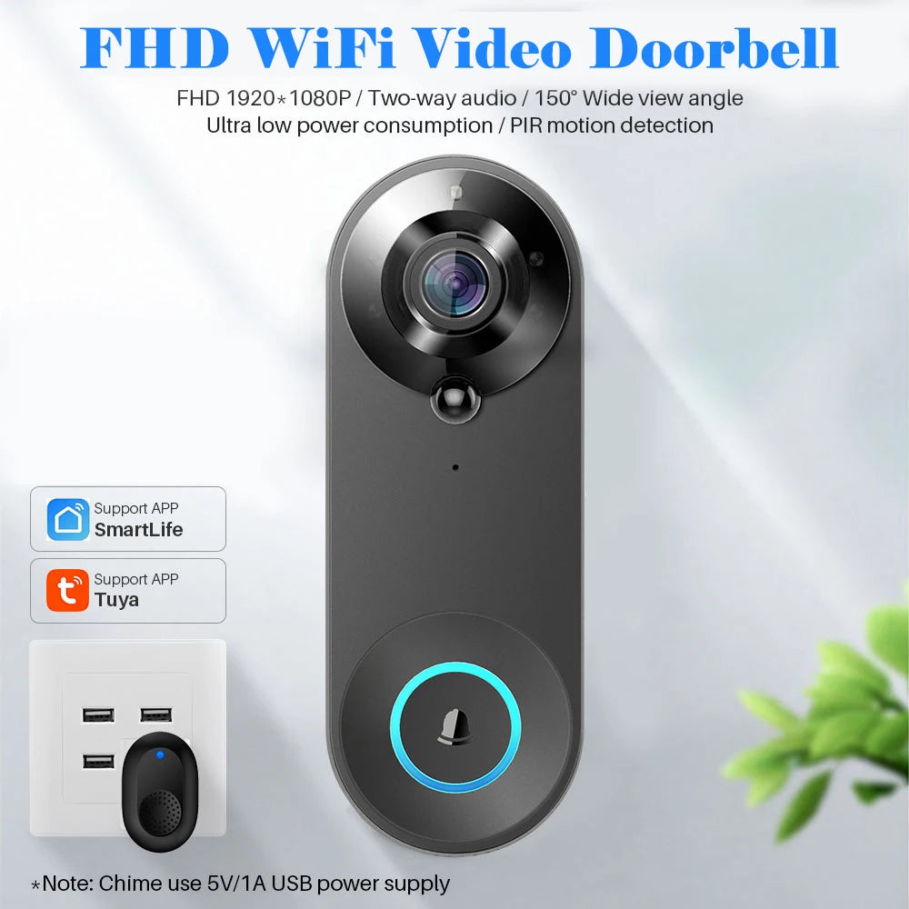 1080P Wireless WIFI Doorbell Video Camera