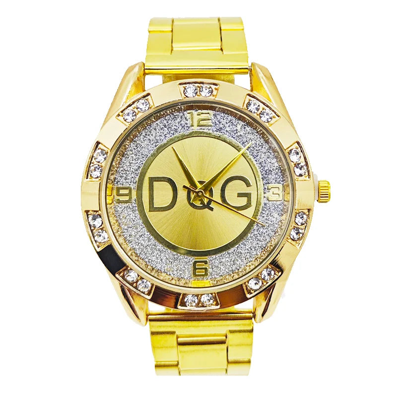 Luxury Brand Watch DQG Crystal Quartz Female Watch