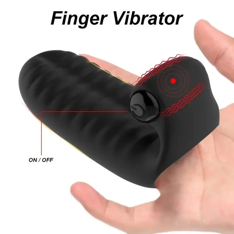 10 frequency Finger Sleeve G Spot Vibrator