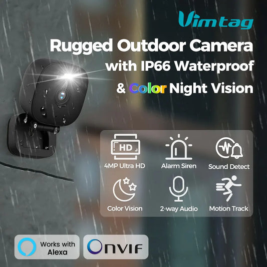 VIMTAG Outdoor Mini Camera WiFi 4MP