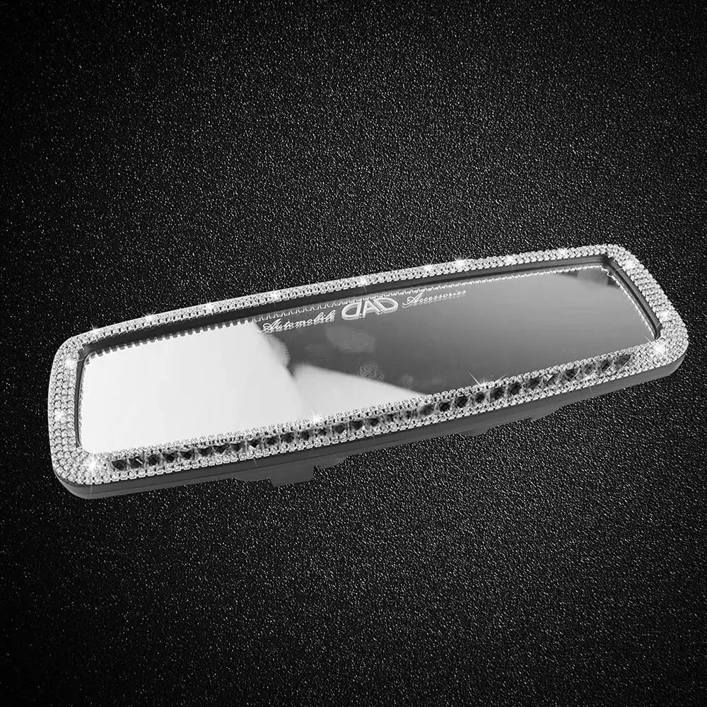 Diamond Ornament Rear View Mirror Cover Women Auto Accessories