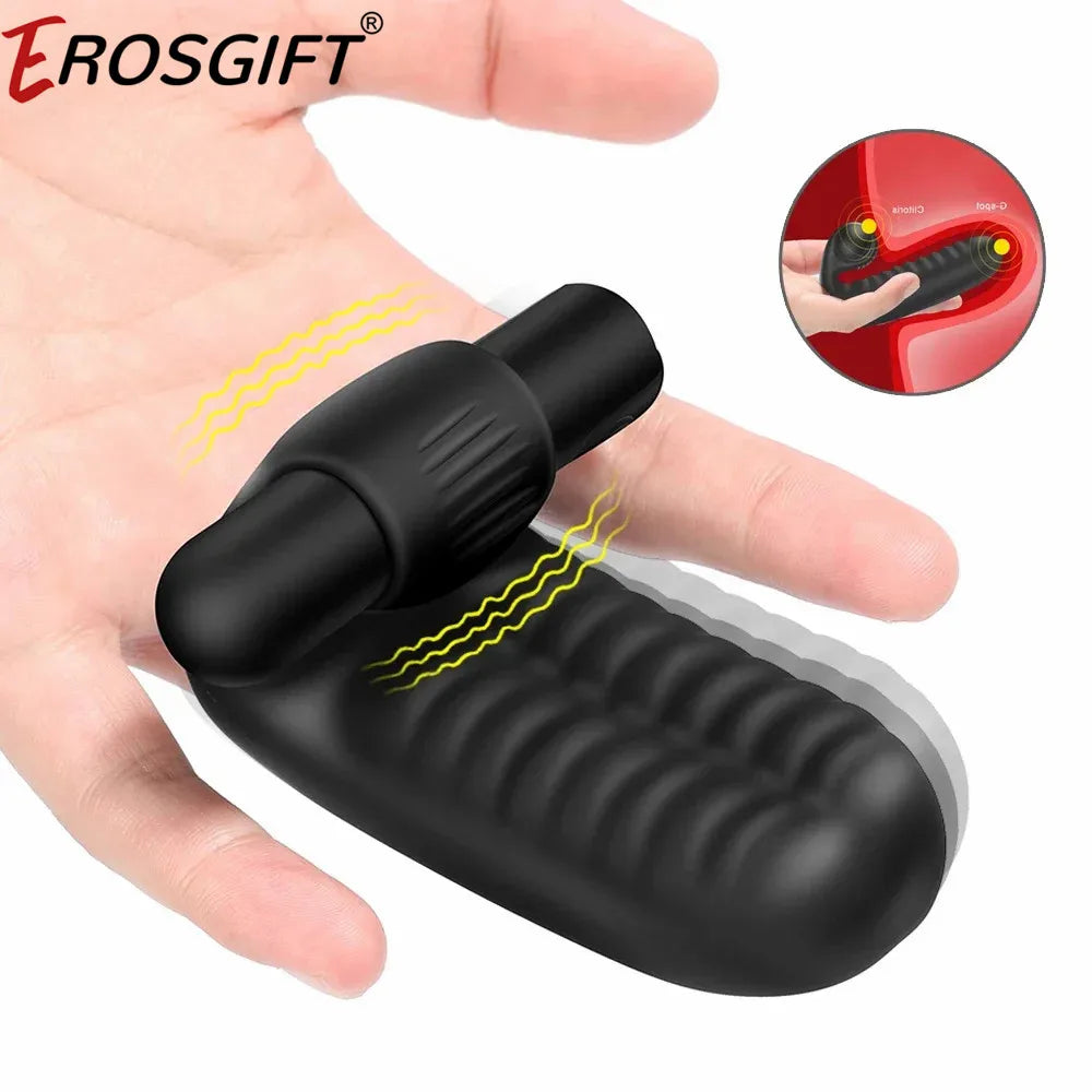 10 frequency Finger Sleeve G Spot Vibrator