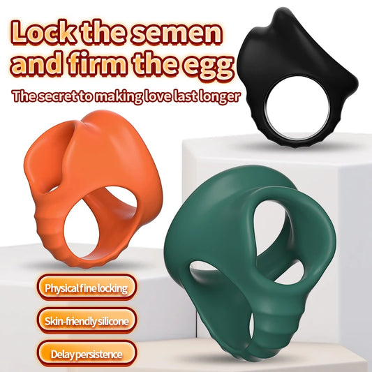 Silicone 4 Holes Penis Ring SM