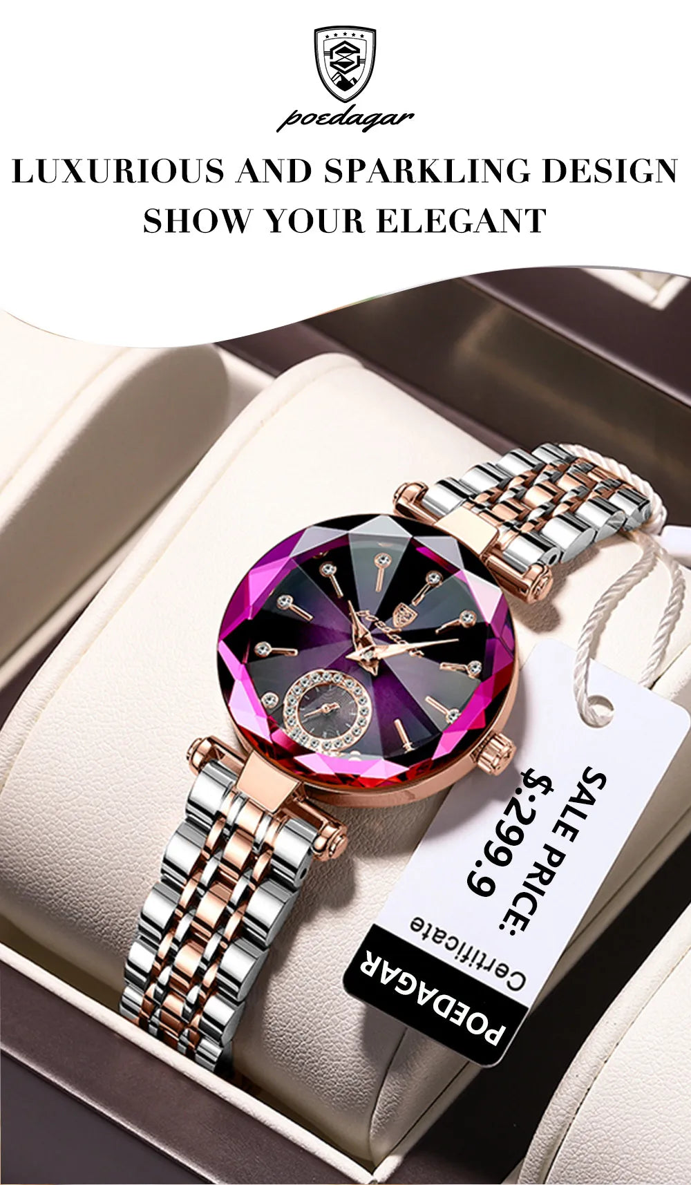 POEDAGAR Luxury Woman Wristwatch