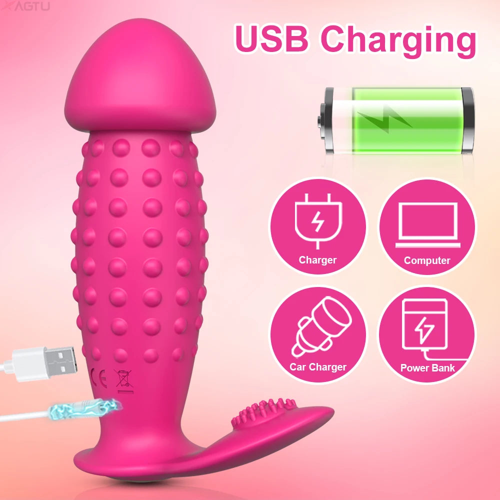 Anal Vibrator For Prostate Massager with Remote Control