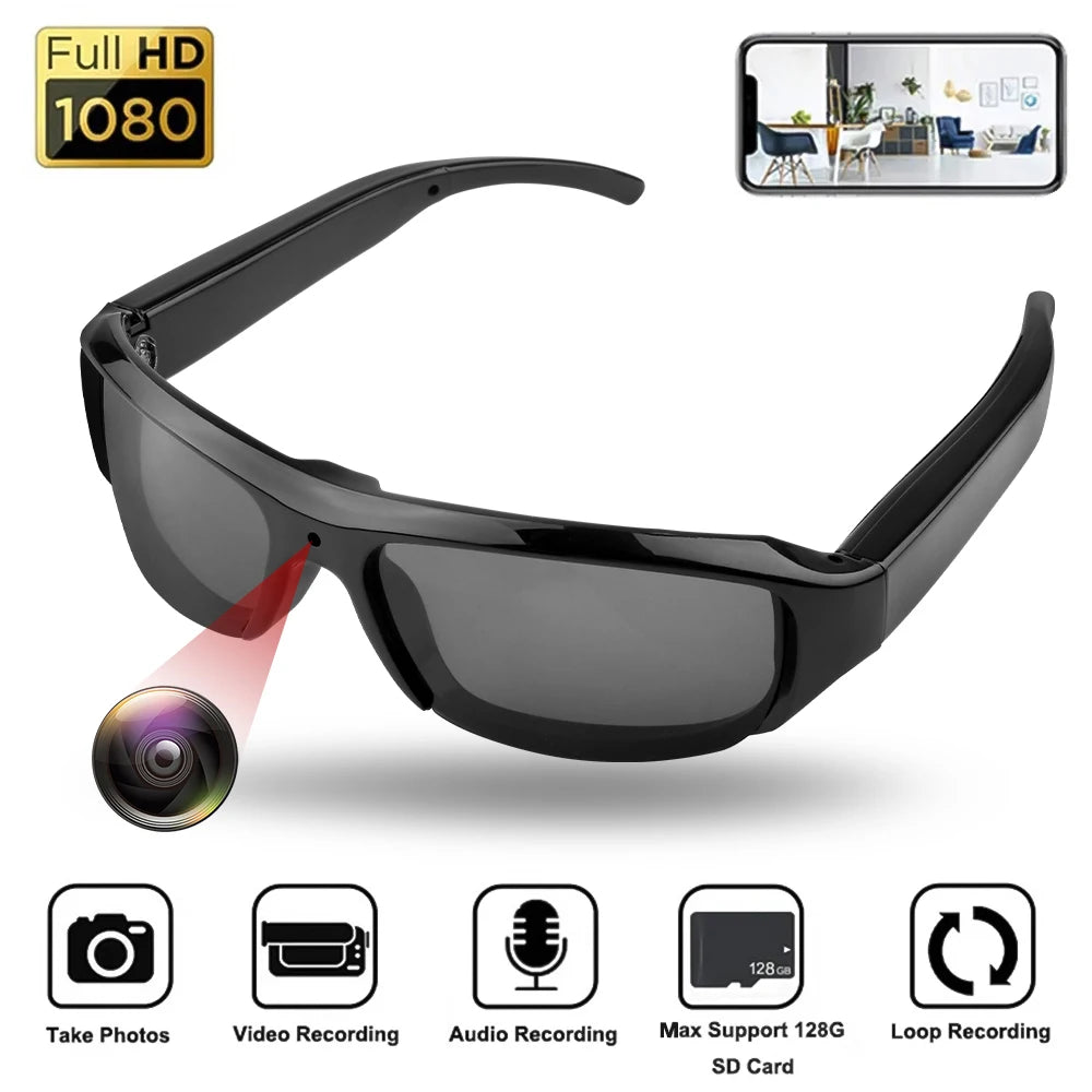 Wearable HD 1080P Mini Glasses Camera