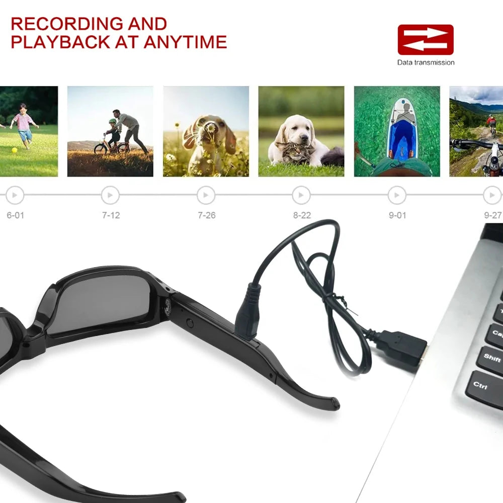 Wearable HD 1080P Mini Glasses Camera