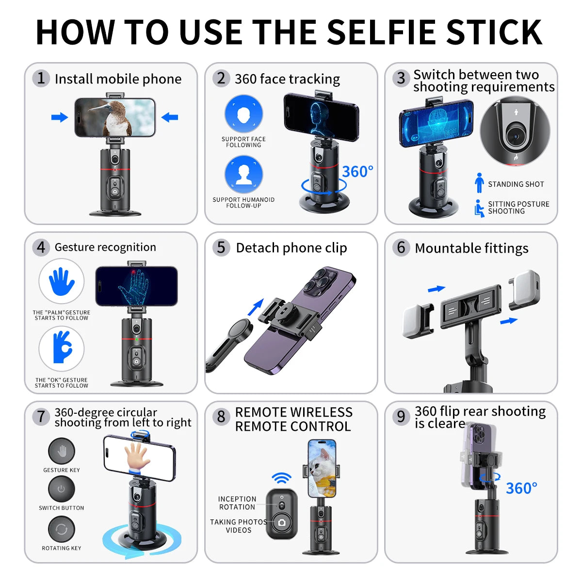 Selfieshow P02 Gimbal