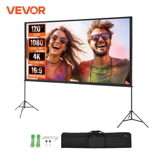 VEVOR Projector Screen with Stand 100 120 150 inch