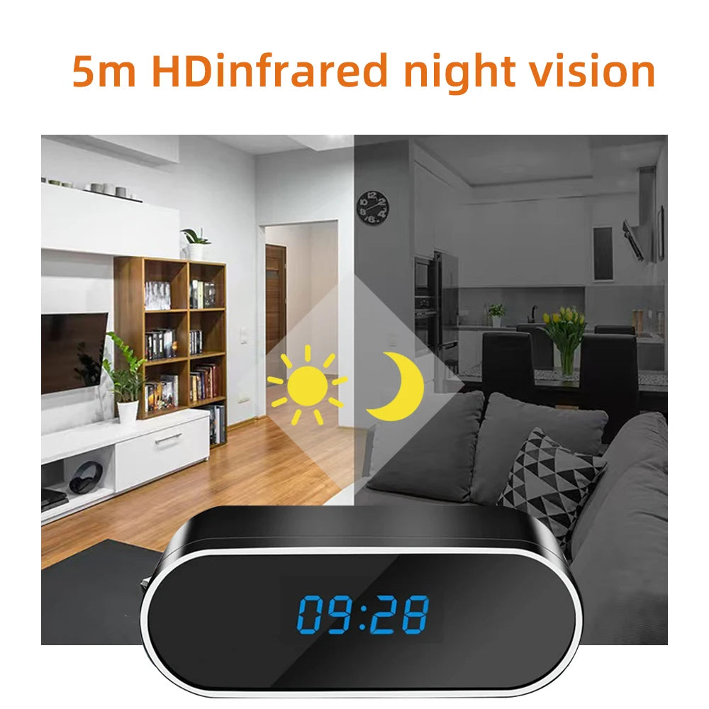 1080P wireless clock camera