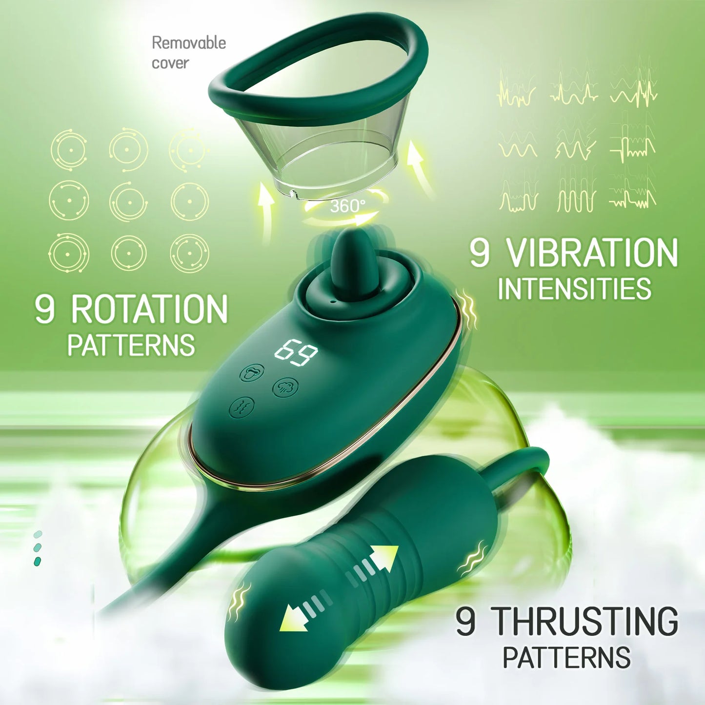 2 in 1 Clitoris Vibrator for Women Masturbation Adult Sex Toys