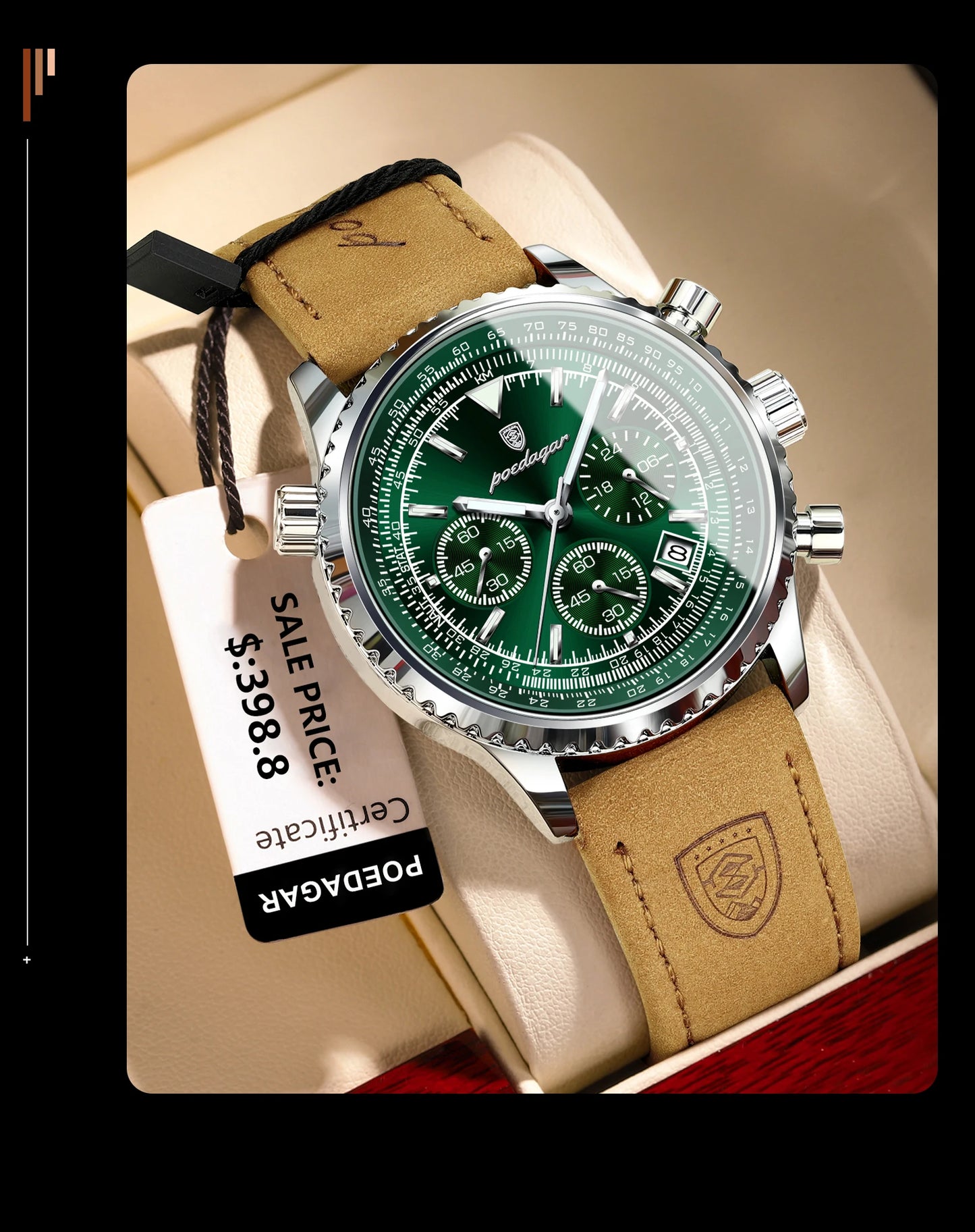 POEDAGAR Luxury Man Watch