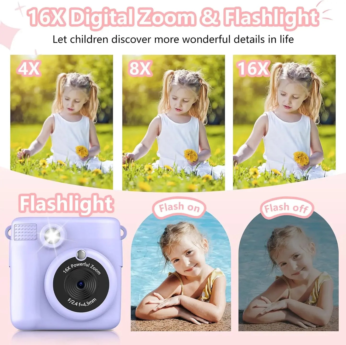 Mini Instant Camera for Boys and Girls