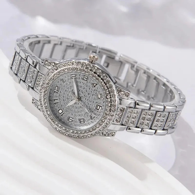 6PCS Women Luxury Elegant Alloy Watch