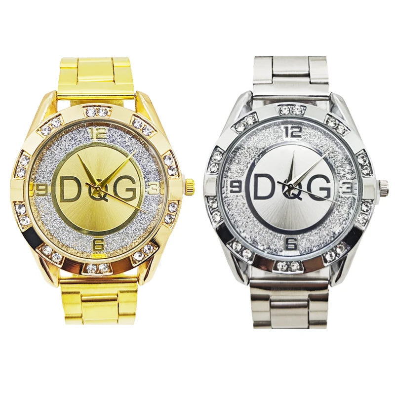 Luxury Brand Watch DQG Crystal Quartz Female Watch