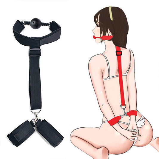 Bondage Fetish Slave Handcuffs & Ankle Cuffs