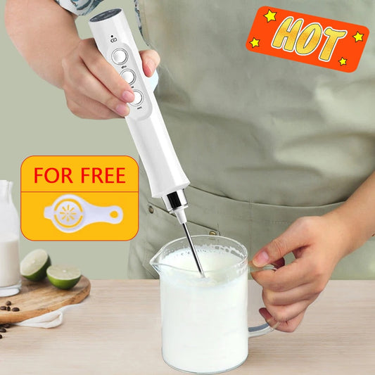 3 In 1 Portable Handheld Foamer High Speeds Drink Mixer Coffee Frothing Wand
